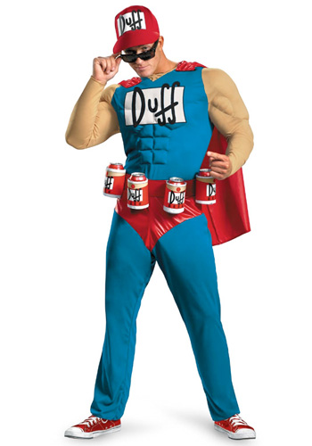 Mens Duffman Costume - Click Image to Close