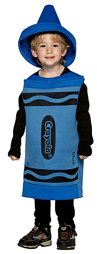 Toddler Blue Crayon Costume - Click Image to Close