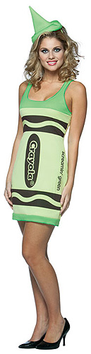 Sexy Screamin' Green Crayon Dress - Click Image to Close