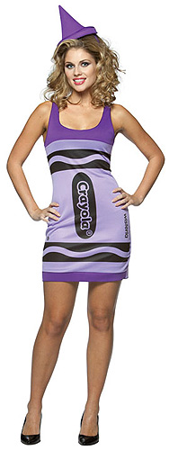 Sexy Wisteria Crayon Dress