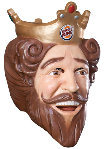 Deluxe Burger King Mask - Click Image to Close