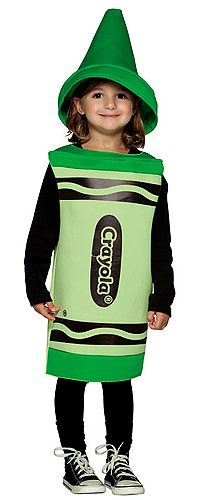 Toddler Green Crayon Costume - Click Image to Close