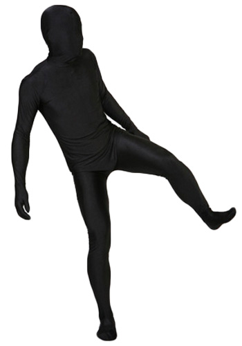 Mens Black Invisible Man Costume