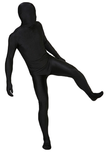 Mens Black Invisible Man Costume - Click Image to Close