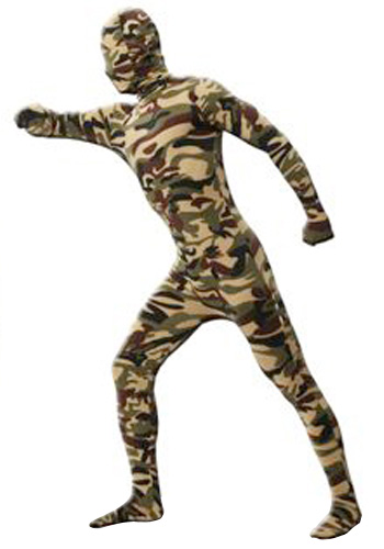 Mens Camo Invisible Man Costume