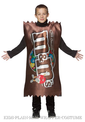 Kids M&M Wrapper Costume - Click Image to Close