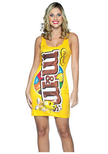 Sexy M&M Peanut Dress Costume - Click Image to Close