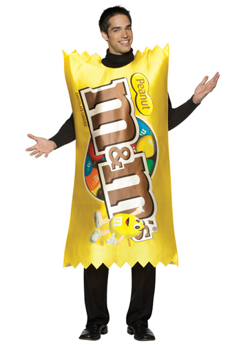 M&M Peanut Wrapper Costume - Click Image to Close