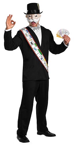 Standard Size Party City Mr Monopoly Halloween Costume Accessory Kit for Adults 