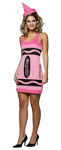 Sexy Pink Crayon Dress - Click Image to Close