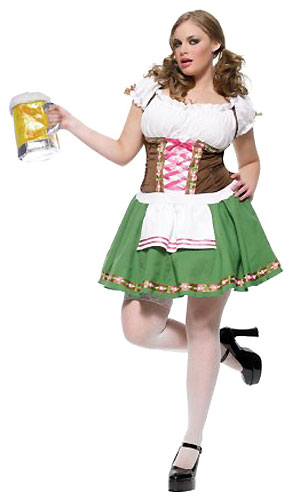 Plus Size German Beer Girl Costume - Click Image to Close