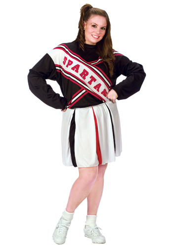 Plus Size Female Spartan Cheerleader - Click Image to Close