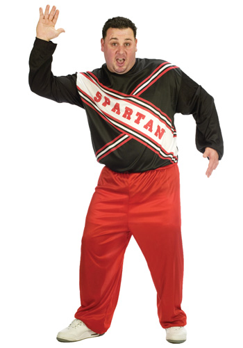 Plus Size Spartan Cheerleader Costume - Click Image to Close