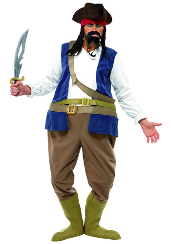 Mens Pudgy Pirate Costume