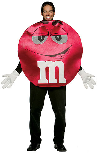 Adult Red M&M Costume - Click Image to Close