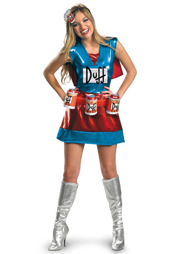 Sexy Duffwoman Costume - Click Image to Close
