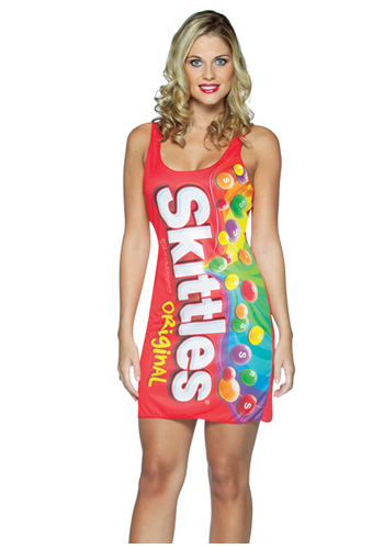Sexy Skittles Dress Costume
