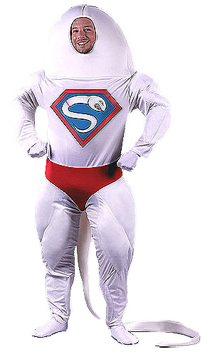 Adult Super Sperm Costume