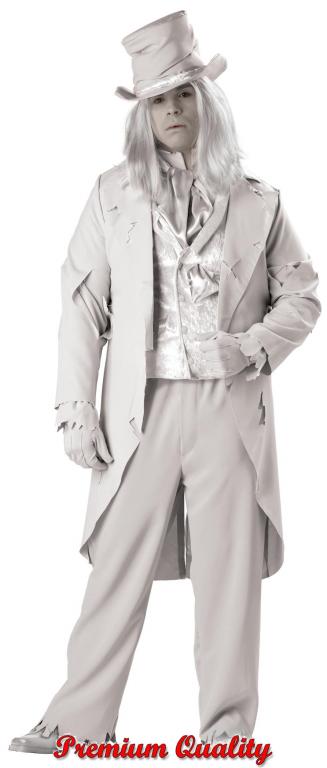 Ghostly Gent Plus Size Adult Costume - Click Image to Close