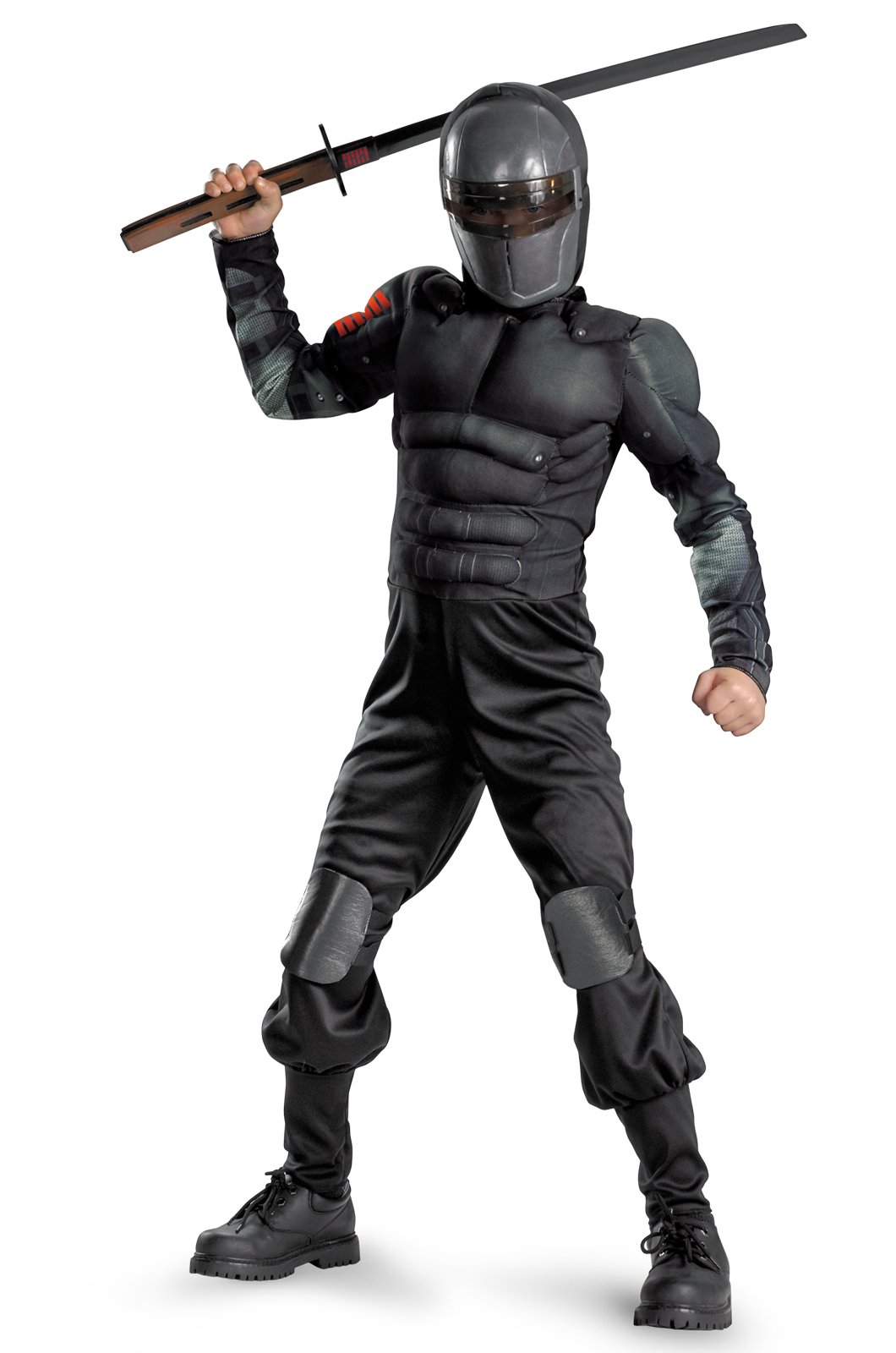 G.I. Joe Retaliation Snake Eyes Classic Muscle Chest Child Costume - Click Image to Close