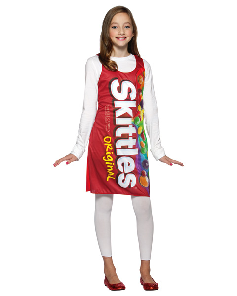 Skittle Tank Dress Girls Costume
