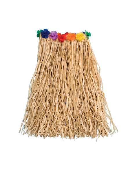 Raffia with Flowers 22 Inch Costume for Child - Click Image to Close