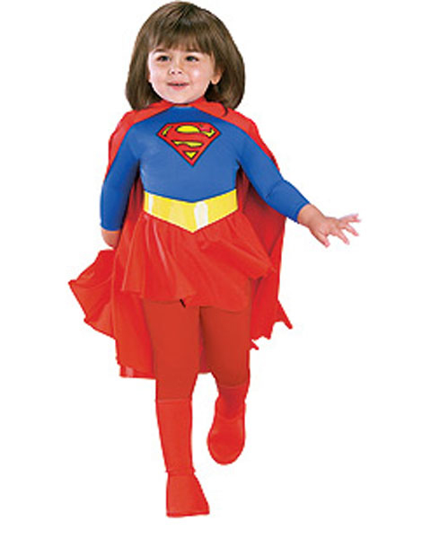 Delux Supergirl Costume for Girl - Click Image to Close