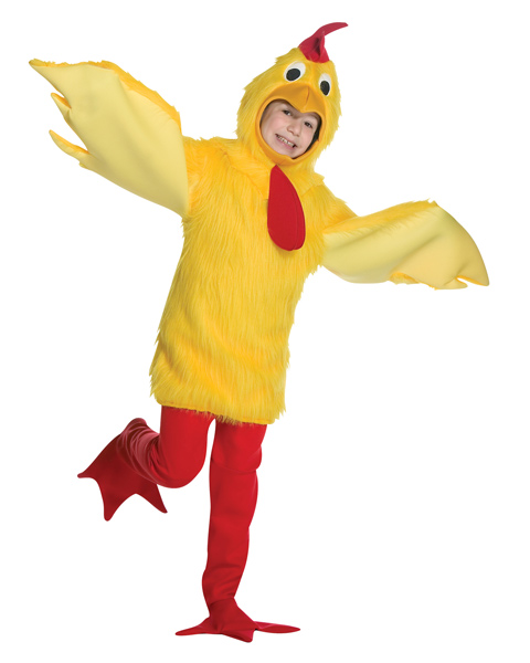 Fuzzy Chicken Costume for Child - Click Image to Close