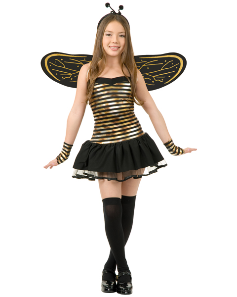 Girls Super Bee Hornet Costume - Click Image to Close