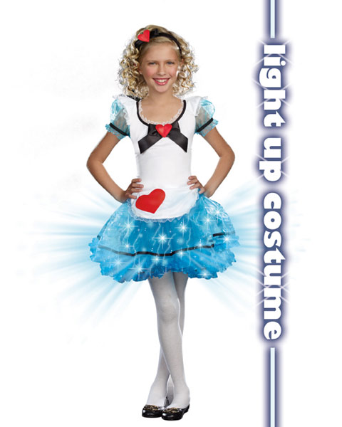 Girls Wonderland's De-Light Child Costume - Click Image to Close