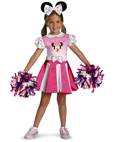 Disneys Minnie Mouse Cheerleader Girls Costume - Click Image to Close