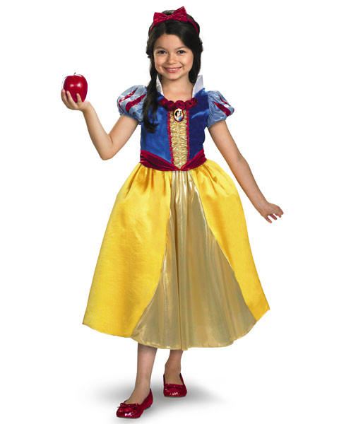 Deluxe Shimmer Disney Snow White Girls Costume - Click Image to Close