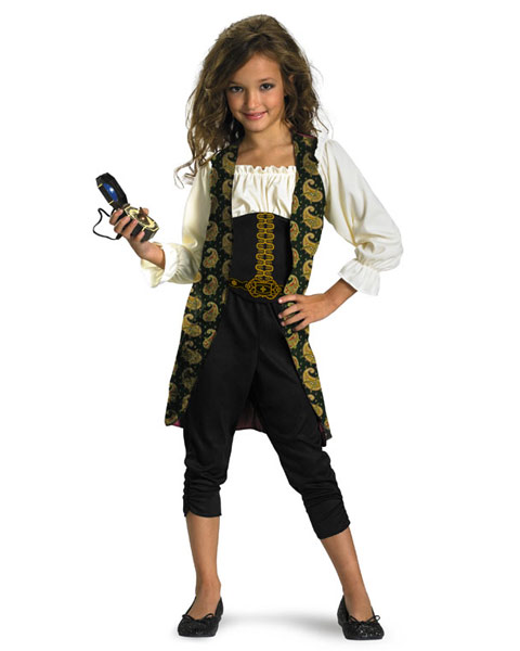 Classic Pirates of the Caribbean Angelica Girls Costume - Click Image to Close