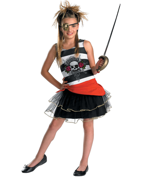 Teen Decked Out Pirate Costume - Click Image to Close