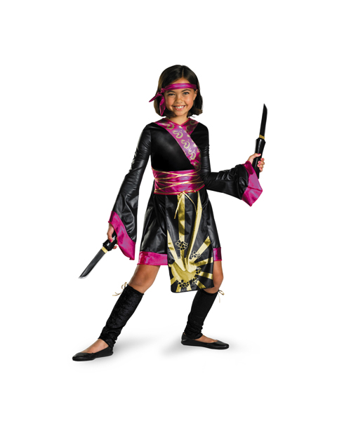 Girls Dragon Ninja Costume - Click Image to Close