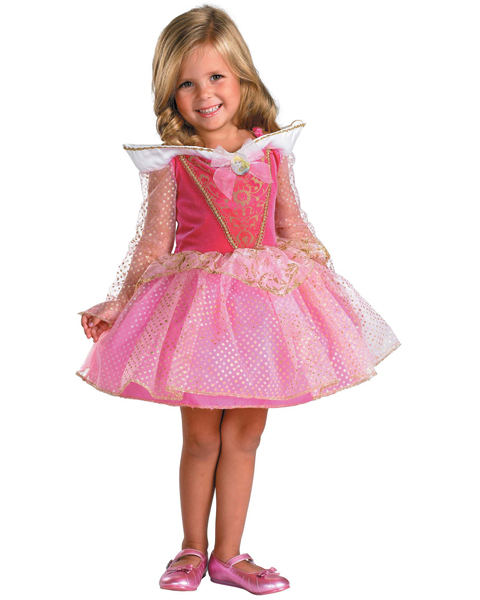 Girls Disney Ballerina Aurora Costume - Click Image to Close