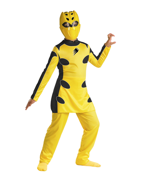 Jungle Fury Yellow Power Ranger Quality Costume For Child