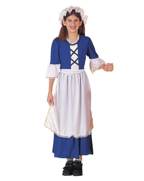 Child Colonial Girl Costume - Click Image to Close