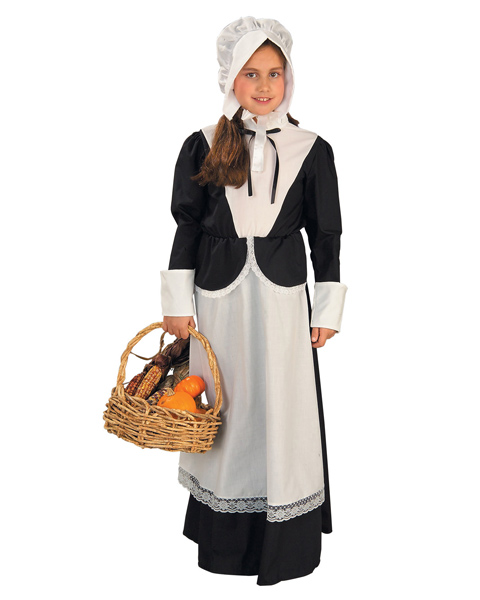 Girl Colonial/Pilgrim Costume - Click Image to Close