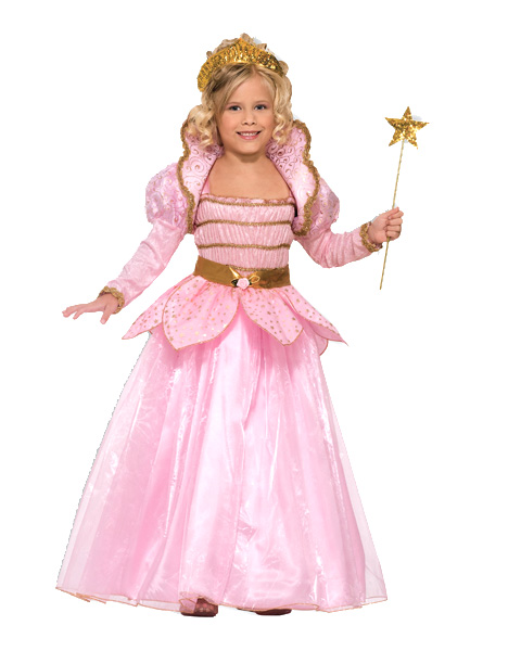 Girls Little Pink Princess Costume