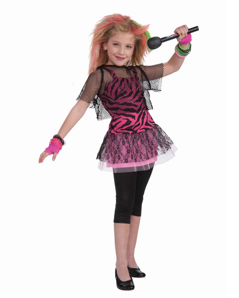 80s Punk Rock Star Girls Costume - Click Image to Close