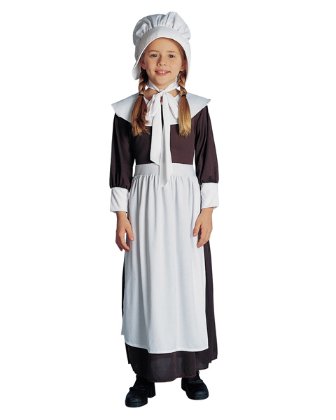 Pilgrim Girl Costume for Child - Click Image to Close