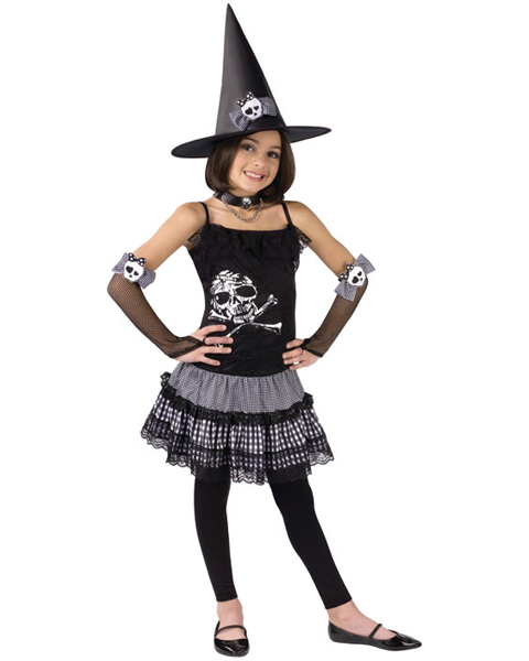 Girls Funky Punk Witch Costume