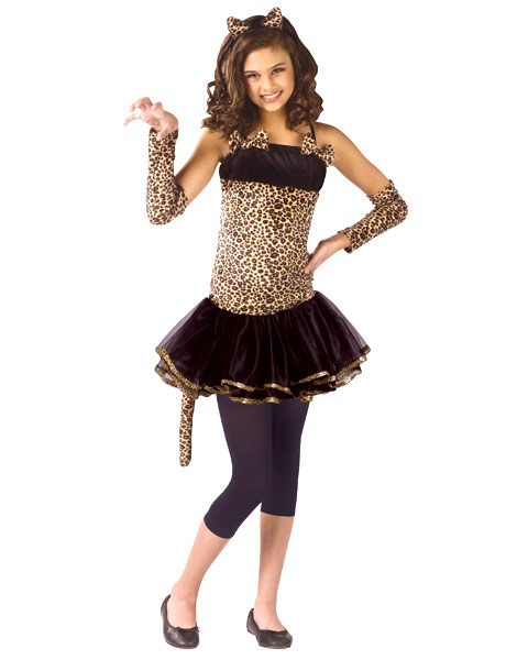 Wild Cat Child Girls Costume