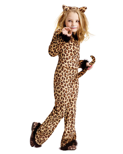 Pretty Leopard Child Girls Costume - Click Image to Close