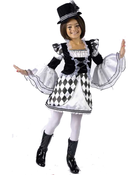 Tween Harlow Quinn Clown Costume - Click Image to Close