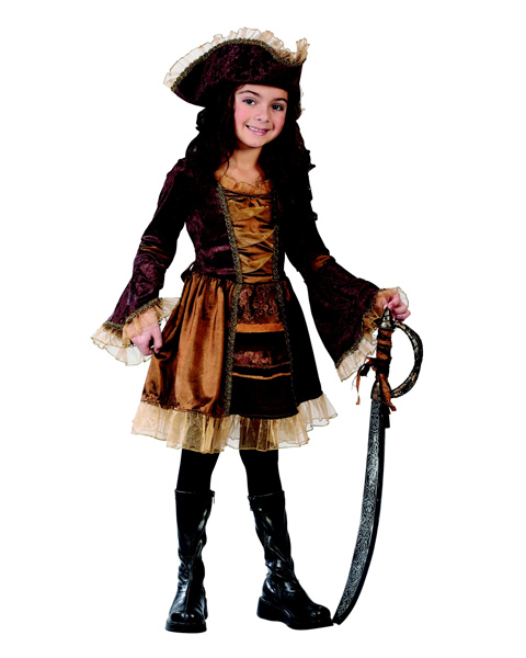 Child Sassy Victorian Pirate Costume - Click Image to Close