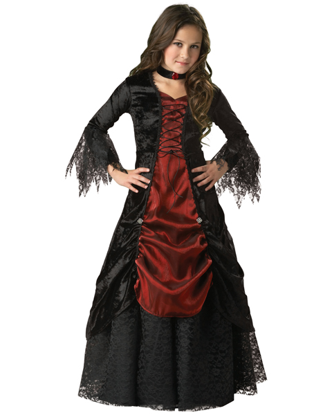 Elite Gothic Vampira Costume for Child - Click Image to Close
