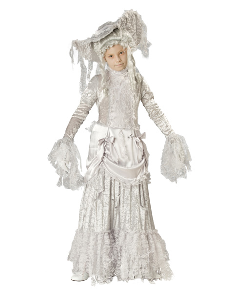 Deluxe Ghostly Lady Girls Costume - Click Image to Close