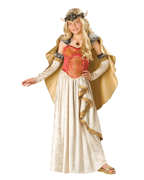 Deluxe Viking Princess Girls Costume - Click Image to Close